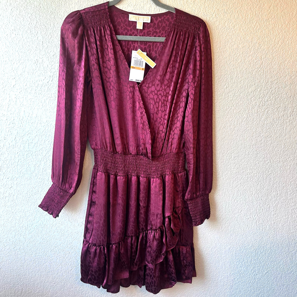 Michael Kors Julia Burgundy Dress  Small